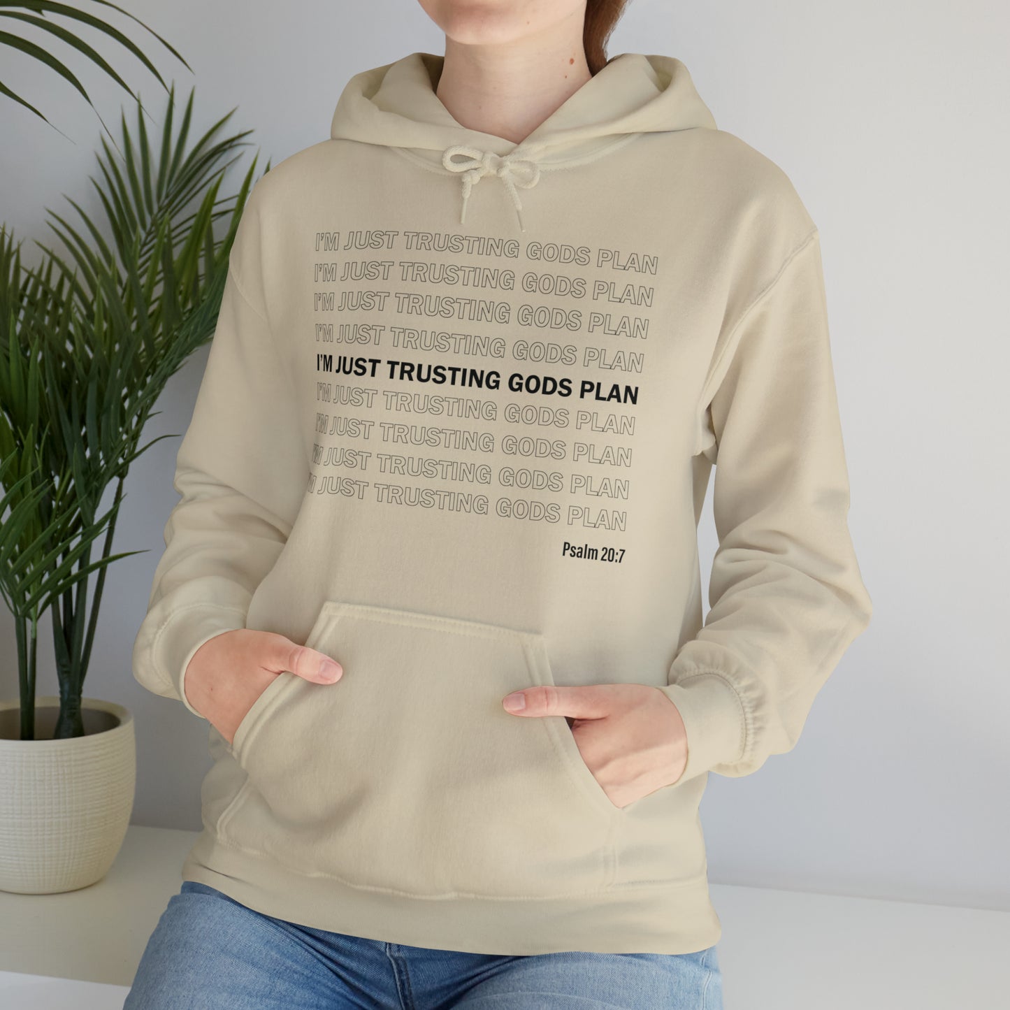 I'm Just Trusting Gods Plan Hooded Sweatshirt