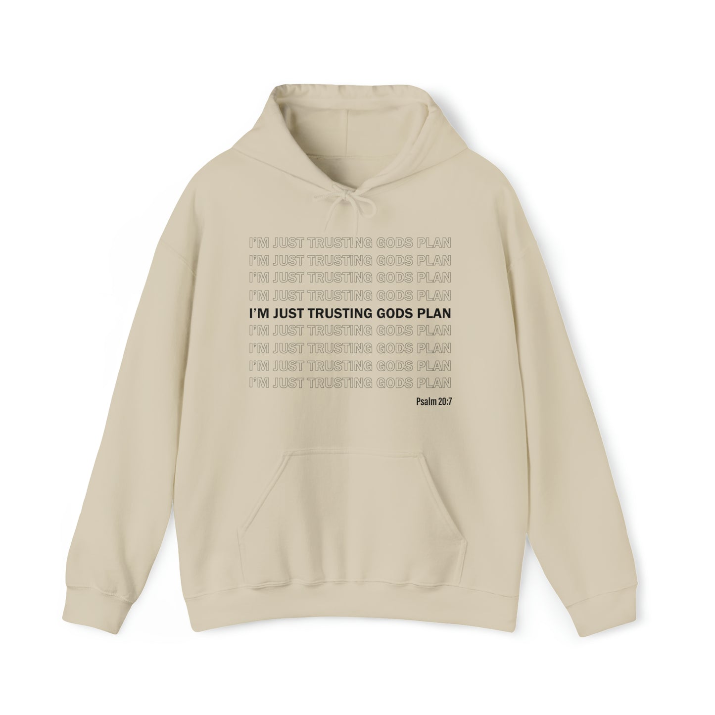 I'm Just Trusting Gods Plan Hooded Sweatshirt