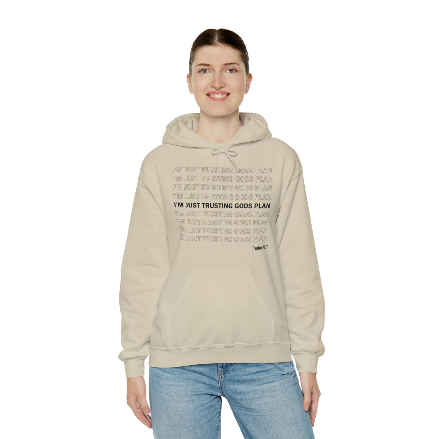 I'm Just Trusting Gods Plan Hooded Sweatshirt