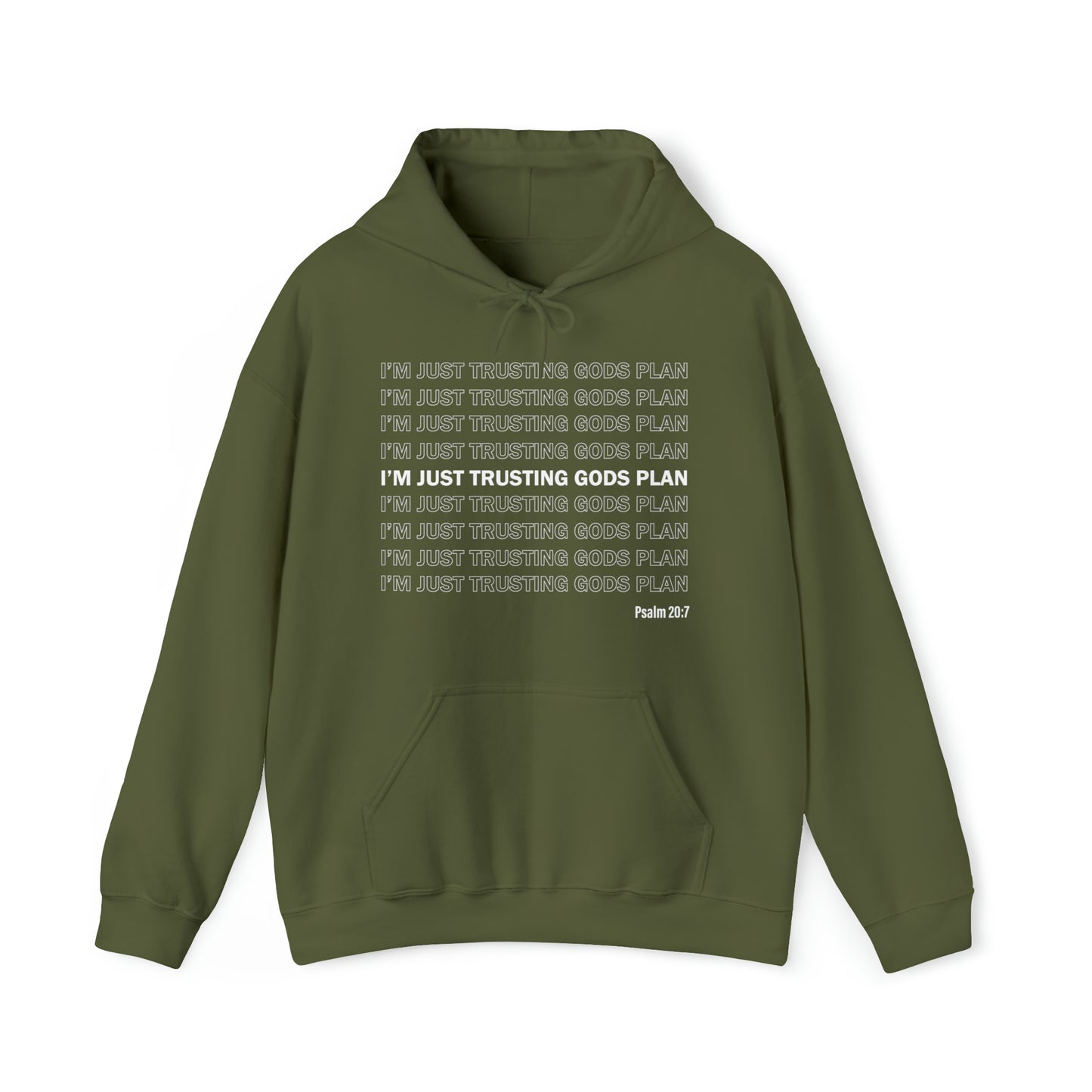 I'm Just Trusting Gods Plan Hooded Sweatshirt