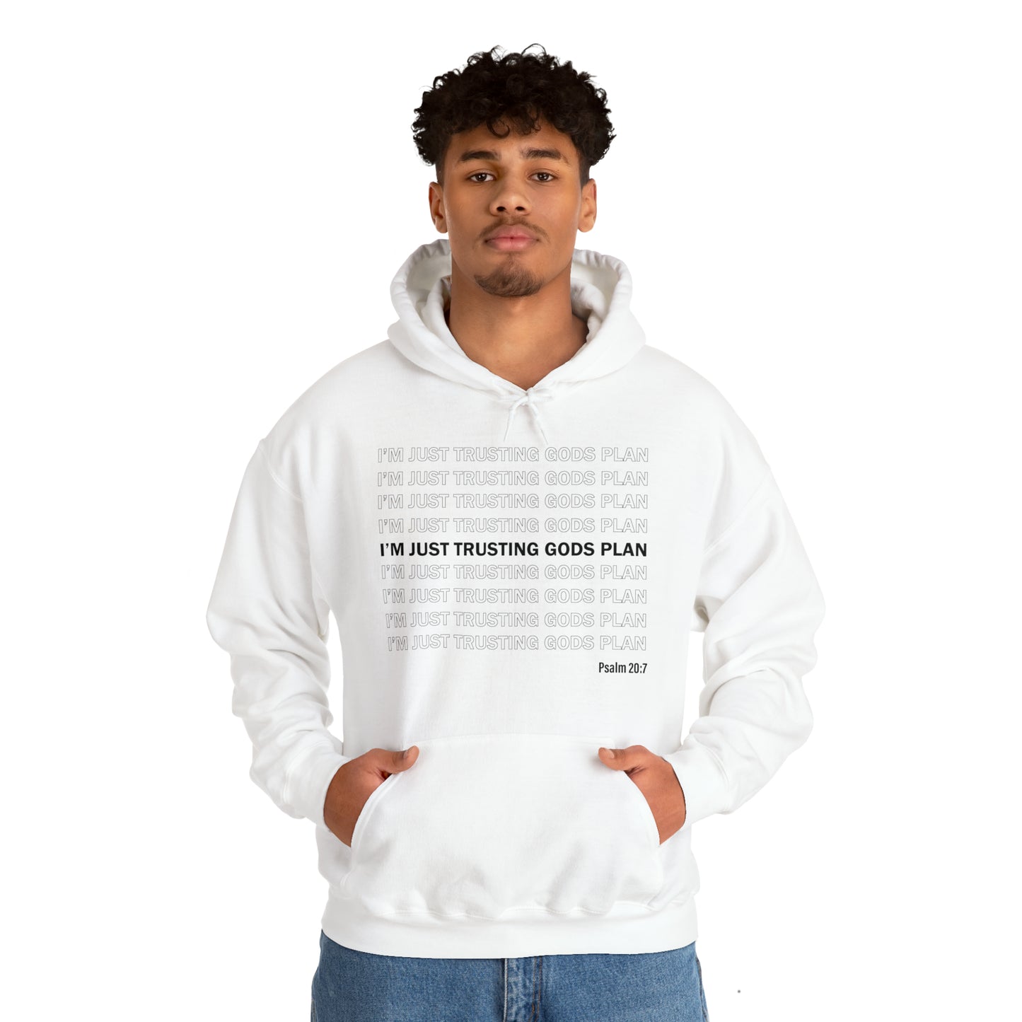 I'm Just Trusting Gods Plan Hooded Sweatshirt