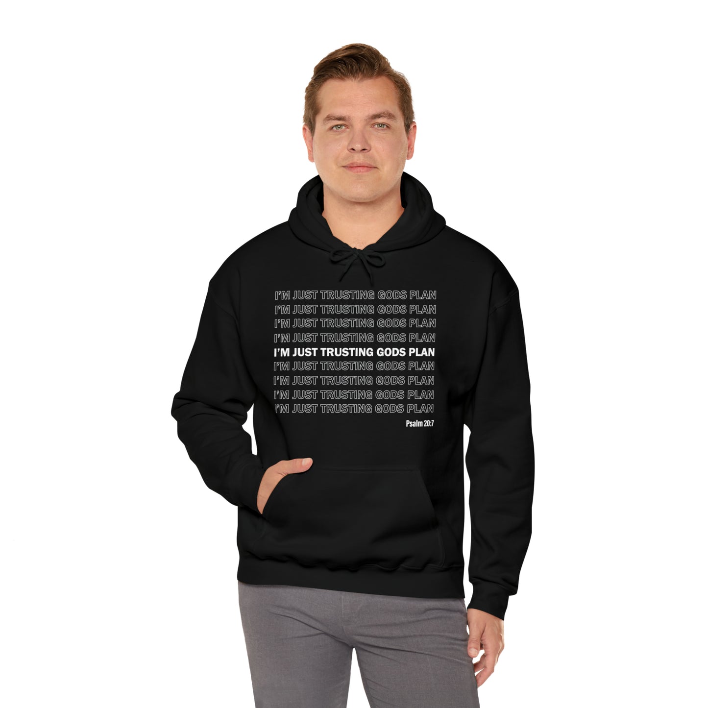 I'm Just Trusting Gods Plan Hooded Sweatshirt