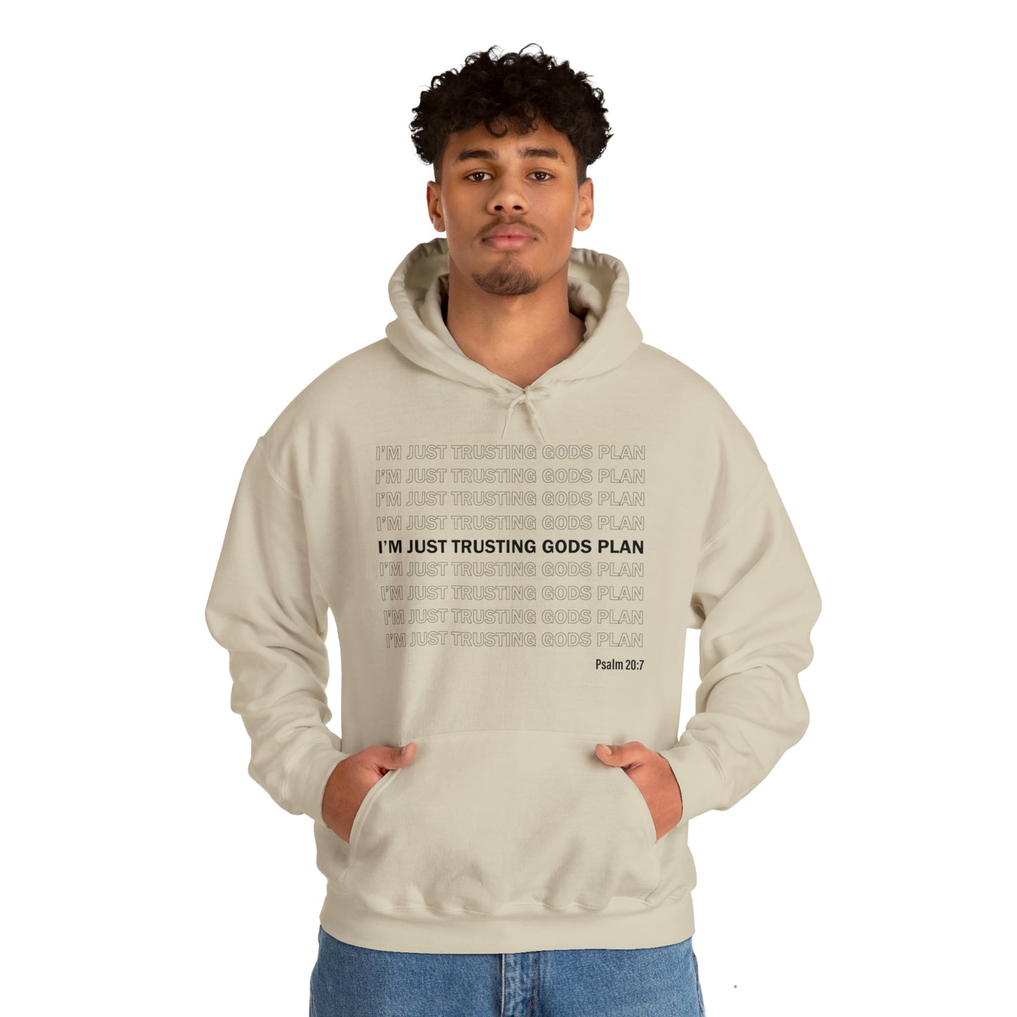 I'm Just Trusting Gods Plan Hooded Sweatshirt