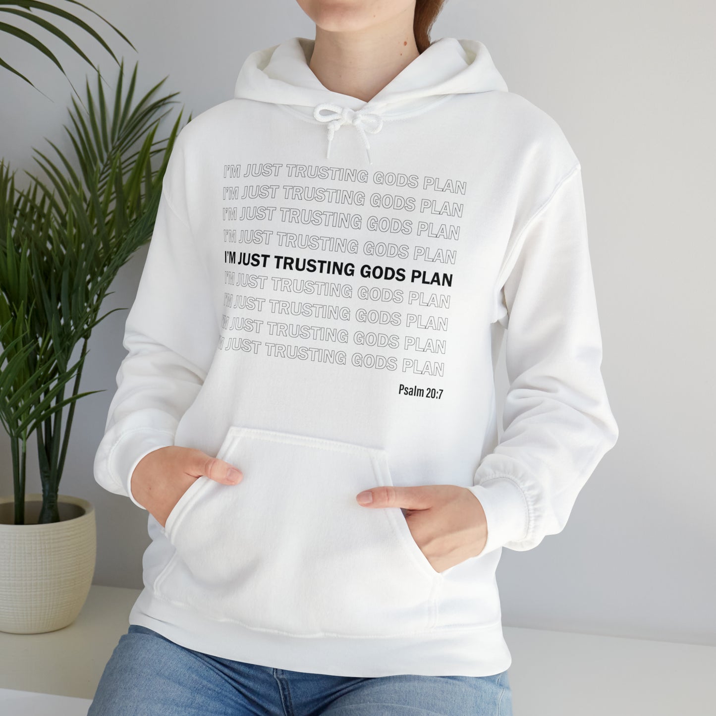 I'm Just Trusting Gods Plan Hooded Sweatshirt