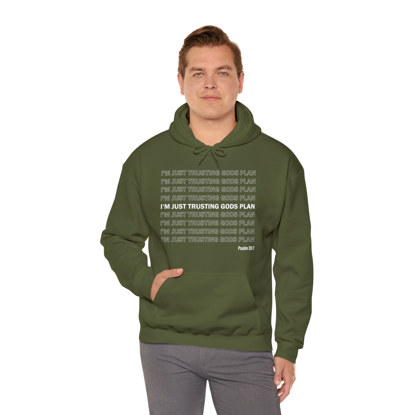 I'm Just Trusting Gods Plan Hooded Sweatshirt